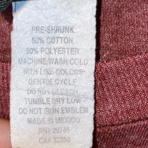 Volcom Burgundy Graphic Tee Shirt - Picture 5 of 5